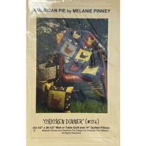 American Pie Designs by Melanie Pinney - Chicken Dinner Wall or Table Quilt